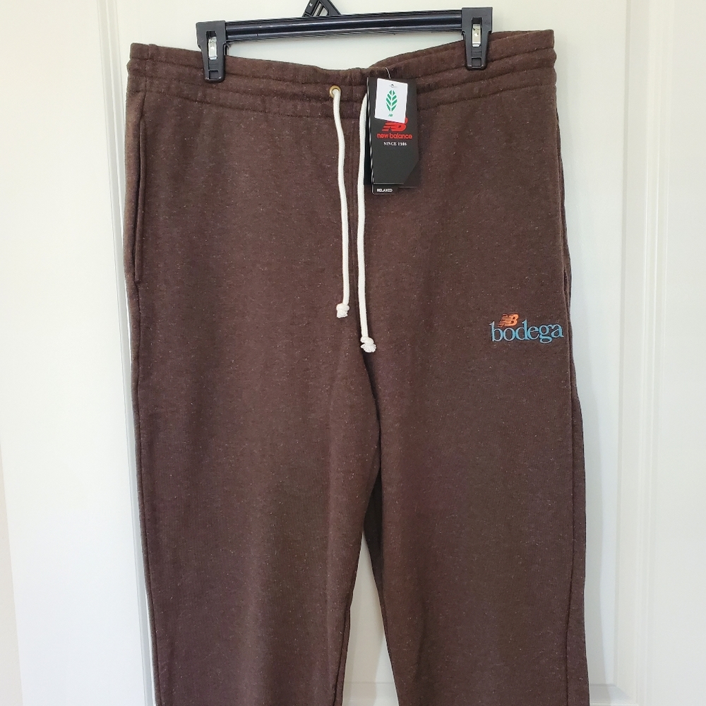 NWT mens New Balance x Bodega chocolate Duo brown sweats sweatpants sz 2XL